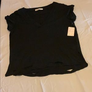 Free People, Sundance Tee, Black